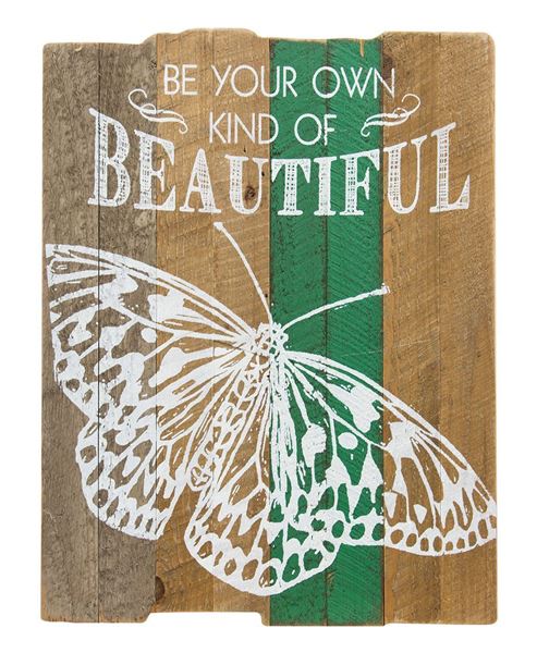 Picture of Beautiful Butterfly Slat Sign