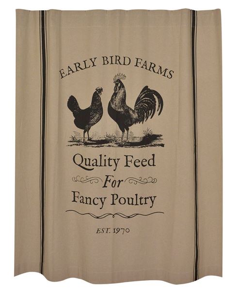 Picture of Fancy Poultry Shower Curtain