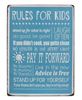 Rules for Kids Sign