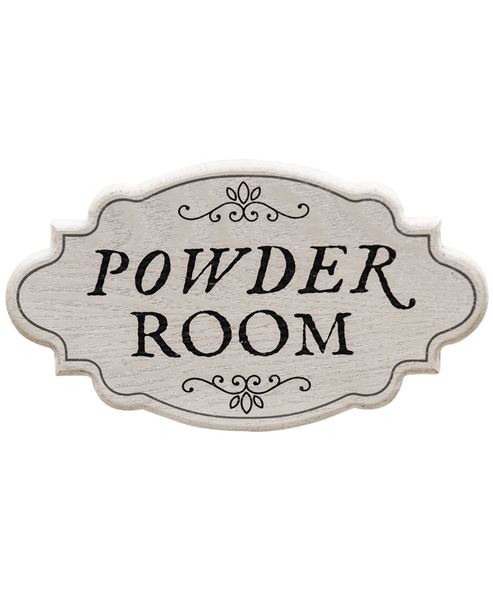 Powder Room Vintage Sign