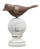Wood Carved Bird Finial 