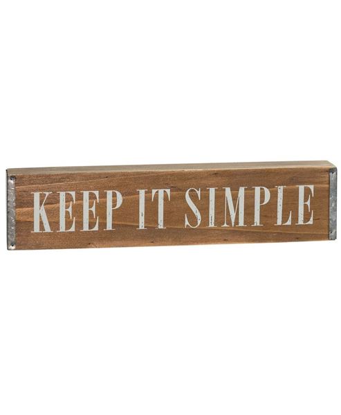 Keep it Simple Box Sign