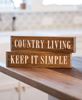 Country Living Box Sign