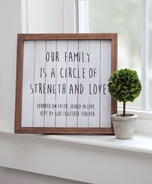 Our Family Framed Shiplap Sign