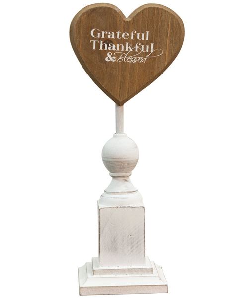 Grateful & Thankful Pedestal, 11"