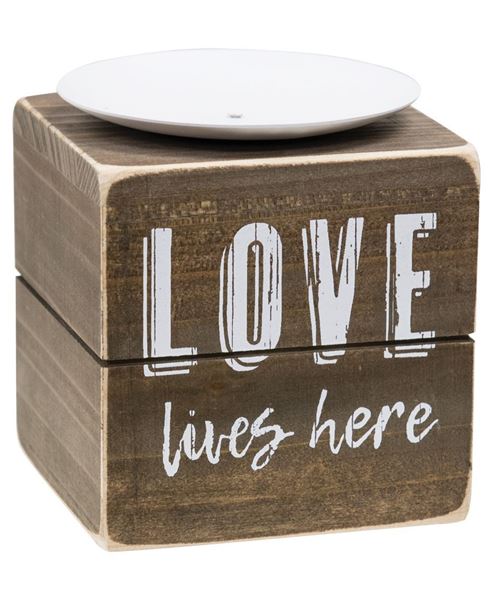 Picture of Love Lives Here Candle Block