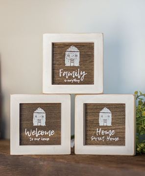 Picture of Welcome to Our Home Mini Signs, 3 Asstd.