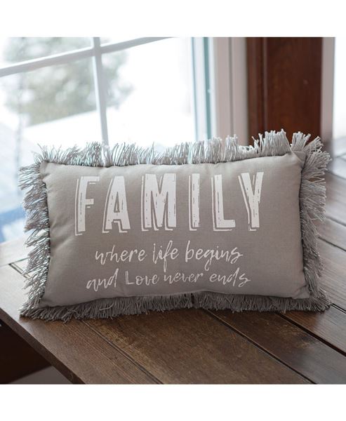 Picture of Family Where Life Begins Pillow