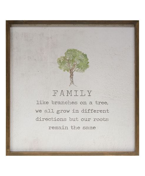 Picture of Framed Watercolor Wall Art, 20" - Family