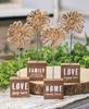 Picture of Love Lives Here Twine Flower Pedestal