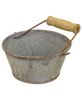Picture of Washed Galvanized Bowl with Handle