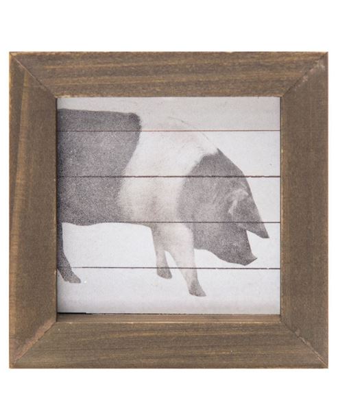 Picture of Simply Farmhouse Block - Pig