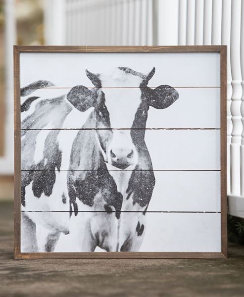 Picture of Simply Farmhouse Wall Sign - Cow