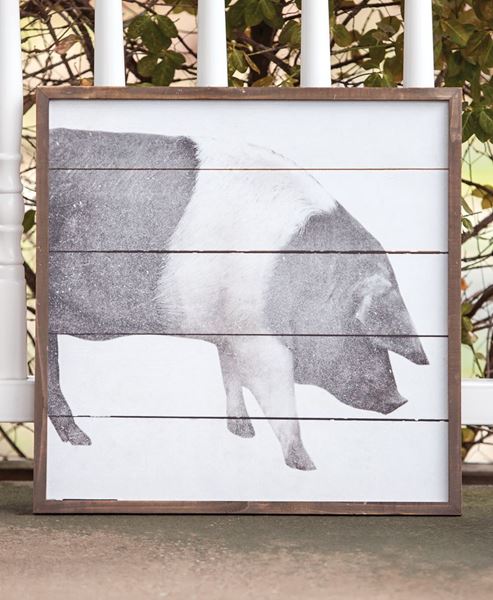 Picture of Simply Farmhouse Wall Sign - Pig