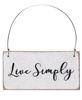 Picture of Live Simply Ornament, 3 Asstd.