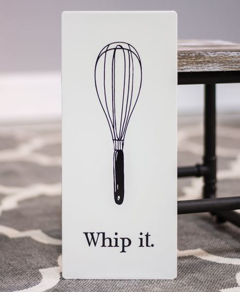 Picture of Whip It Whisk Enamel Sign
