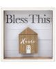 Picture of Bless This Home Shadow Box Sign, 3 asst.