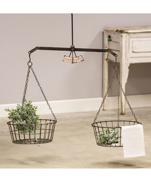 Picture of Hanging Scale w/ Two Wire Baskets