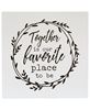 Picture of Together is our Favorite Place to be Metal Wall Sign