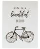 Picture of Life is a Beautiful Ride White Metal Sign