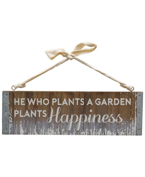 Picture of Plant Happiness Slatted Wood Hanger