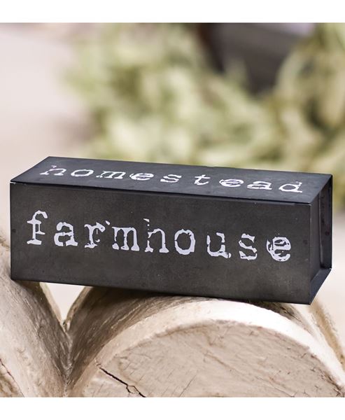 Picture of Farmhouse Four-sided Metal Block