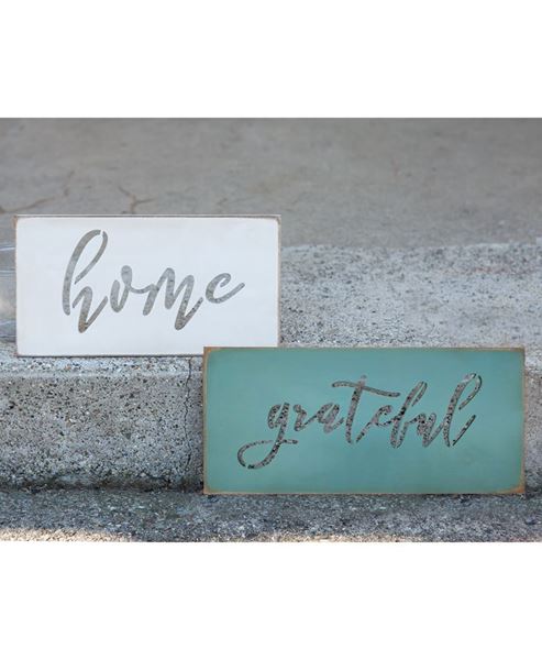 Picture of Grateful Cut-out Wooden Sign