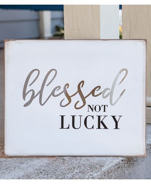 Picture of Blessed Cut-out Wooden Sign