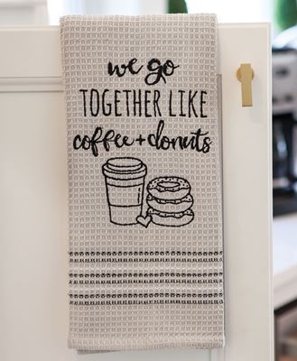 Picture of We Go Together Like Coffee and Donuts Dishtowel
