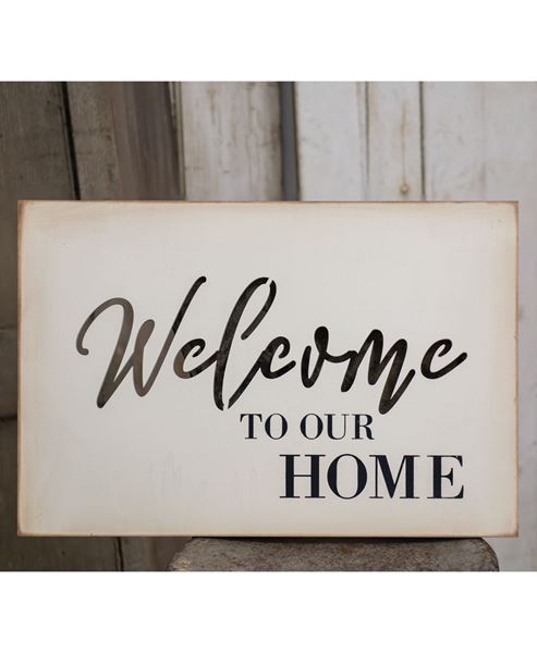 Picture of Welcome Cutout Wood Sign
