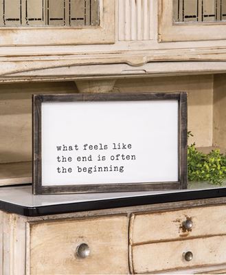 Picture of The Beginning Framed Sign