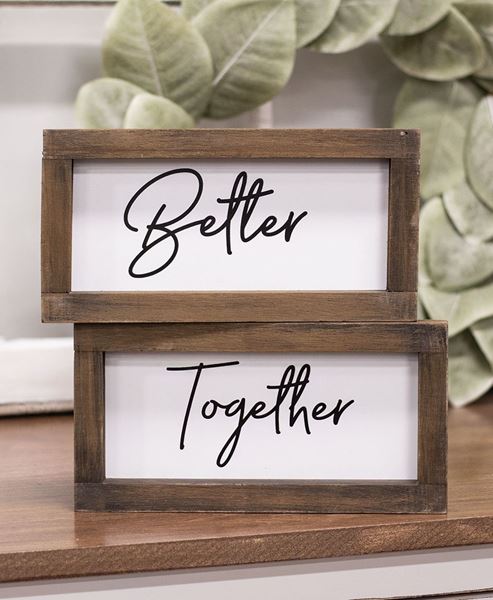 Picture of Better Together Duo Framed Signs