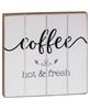 Picture of Coffee and Love Wood Block, 2 Asstd