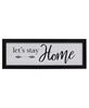 Picture of Let's Stay Home Framed Sign, 3 Asstd.