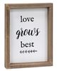 Picture of Love Grows Best Framed Sign Set