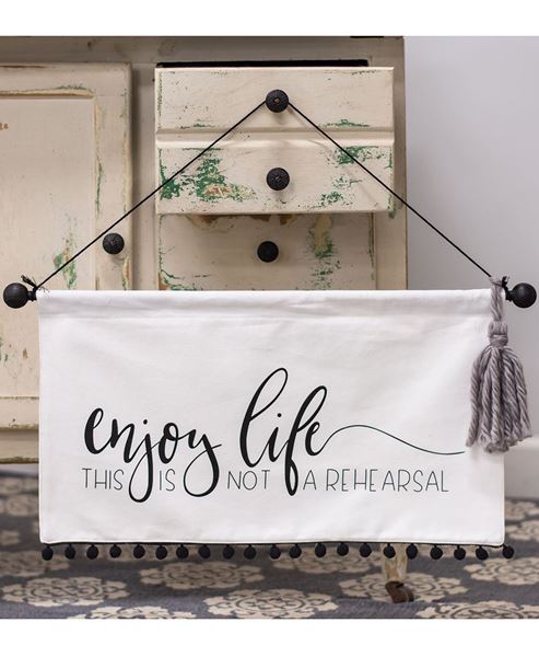 Picture of Enjoy Life Fabric Banner