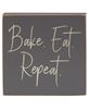 Picture of Bake, Eat, Repeat Square Block - 4 asst