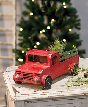 Picture of Winter Red Pickup Truck
