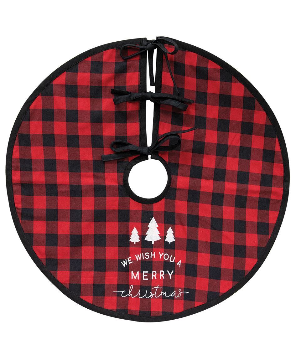 Col House Designs - Wholesale| Red Buffalo Check Tree Skirt