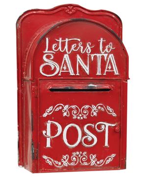 Picture of Letters to Santa Post Box, Red