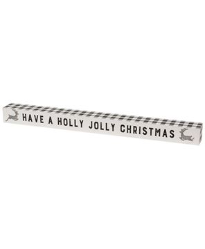 Picture of Holly Jolly Christmas Buffalo Check Sitter