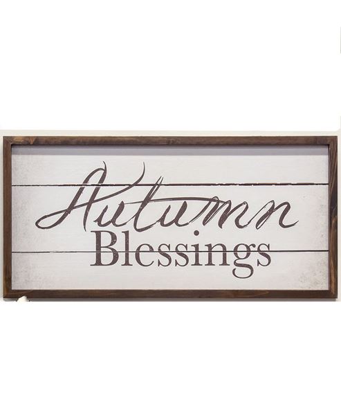 Picture of Autumn Blessings Framed Sign