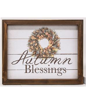 Picture of Autumn Blessings Easel