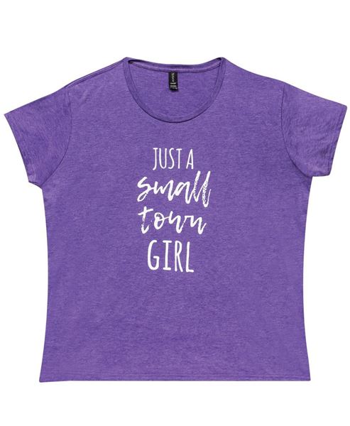 Picture of Small Town Girl Tee, Purple - XXL