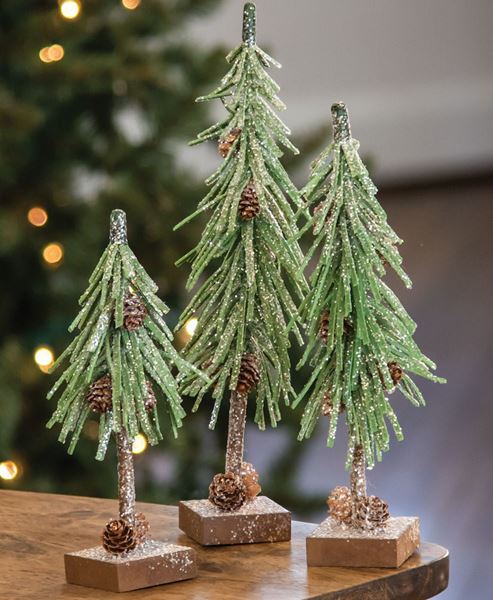 Picture of Glittered Pinecone Tree, 12 inch
