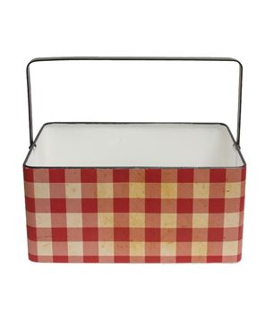 Picture of Buffalo Check Metal Basket