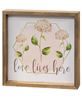 Picture of Love Lives Here Hydrangea Framed Sign, 2 Asstd.