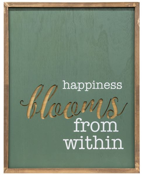 Picture of Happiness Blooms From Within Cutout Wall Art