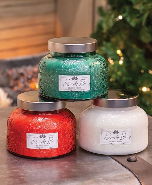 Picture of Holiday Lush Jar Candles, 3/Set