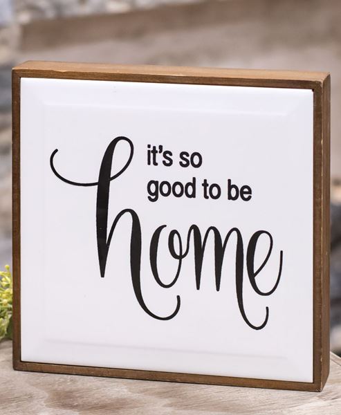 Picture of So Good To Be Home Framed Tile Sign